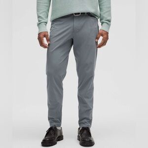 Lululemon ABC Slim-Fit 5 Pocket Pant 32"L *Warpstreme Grey Oasis Sz 32